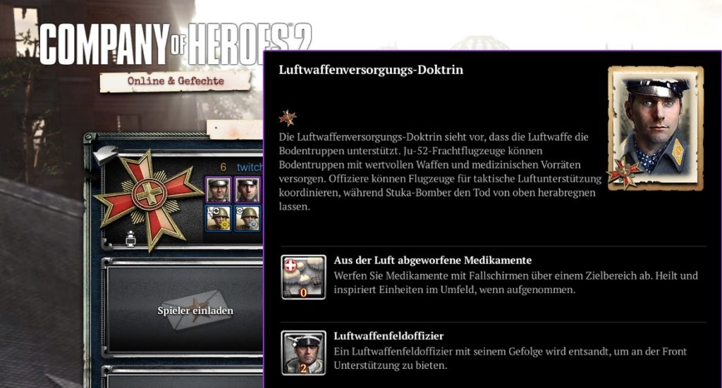 Company of Heroes 2 - Luftwaffenversorgungs-Doktrin